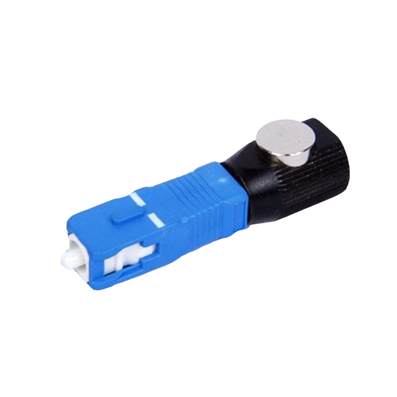 SC Bare Fiber Optic Adaptor Simplex PVC / Metal Material
