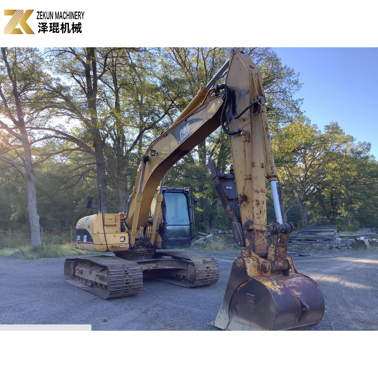 Used 20T CATERPILLAR Excavator with Hydraulic Valve for Construction