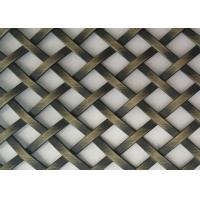 Buy cheap 5ft Crimped Stainless Steel Decorative Wire Mesh Grilles 43.2% Opening Area product