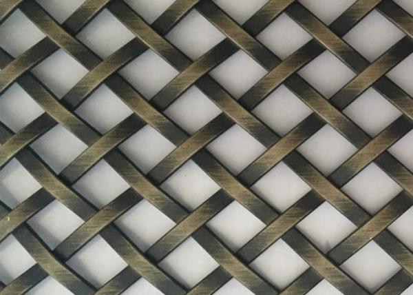 Buy cheap 5ft Crimped Stainless Steel Decorative Wire Mesh Grilles 43.2% Opening Area from wholesalers