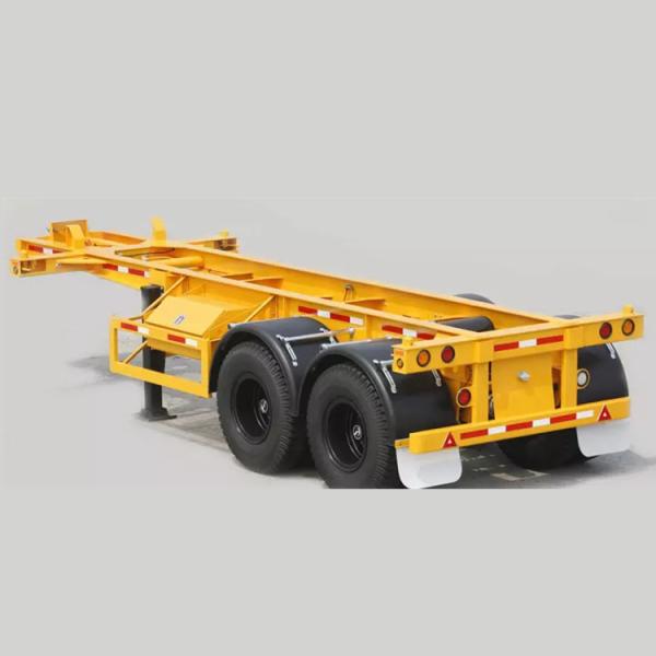 Buy cheap 2 Axle 20ft Container Semi Trailer Q345B Twin Axle Trailer Chassis from wholesalers