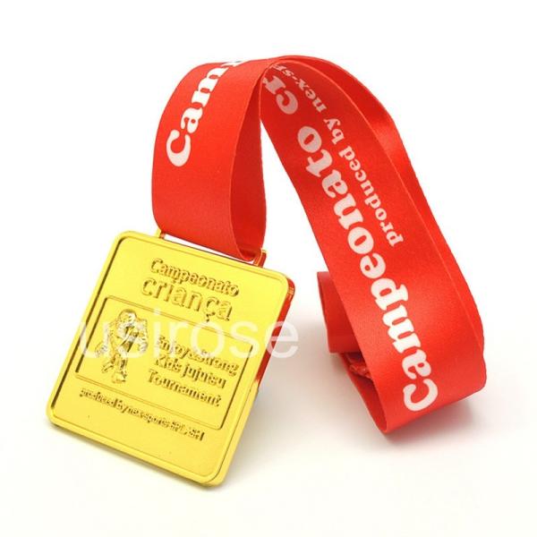 Buy cheap China Medal Manufacturers, Custom Square Medals, Red Ribbon Medals, Soft Rectangle Medals from wholesalers