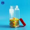 Buy cheap 171mm Height PET Square Jar Bulk Nuts Cashews Scented Tea Dried Vegetable 560ml Plastic Cover from wholesalers