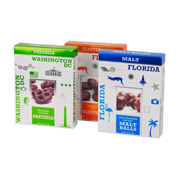 Buy cheap Luxury Packaging Chocolate Paper Boxes 0.45mm Thickness With Silver Logo from wholesalers