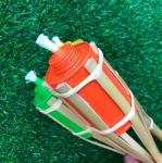 115cm Natural Bamboo Torch Colorful For Outside Luau Party Festival Celebration