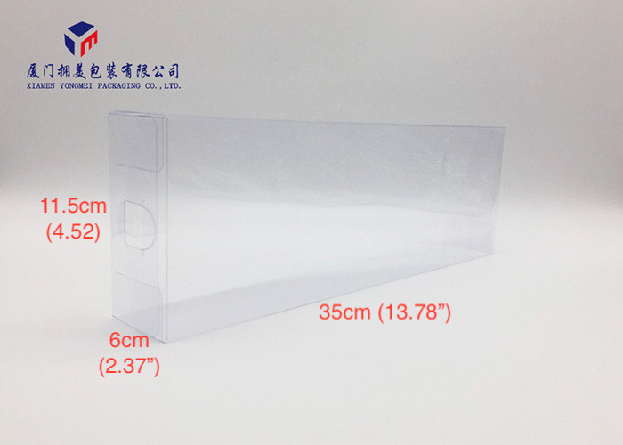 Super Clear PVC Packaging Boxes Environmental Friendly Materials Two Ends Open