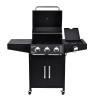 Buy cheap Flat Top Garden Gas BBQ Grill with Side Cooker 3 1 Steel Flame Safety Device 13000BTU*4 from wholesalers