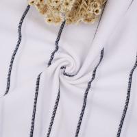 Buy cheap Pure Cotton Single Jersey Fabric Lightweight Breathable Striped Soft Texture product