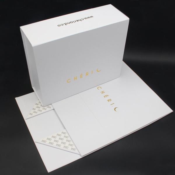 Buy cheap Hot Foil Gold Logo Folding Gift Box Cardboard Carton Collapsible Packaging Boxes from wholesalers