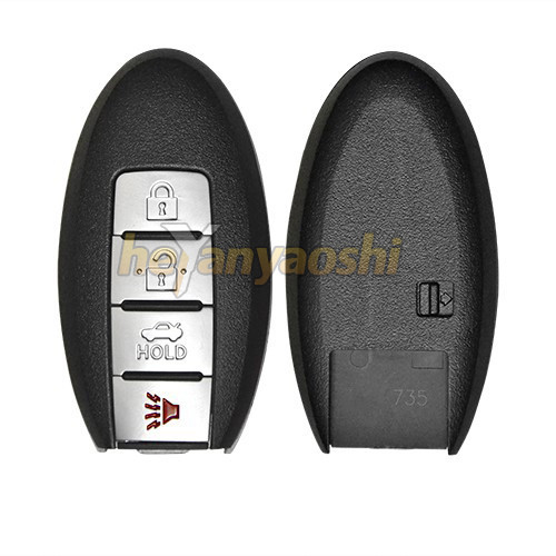 Buy cheap Nissan 4 Buttons Smart Key Shell with Emergency Key Insert from wholesalers