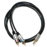 Buy cheap Factory oulet RCA 3.5MM Audio Cable Red Blue Rim PCV Cover Plated Alloy For CD TV Soundbar from wholesalers
