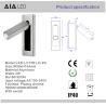 Buy cheap Modern headboard wall light bed wall light interior 3W led wall reading lights led bedside wall light from wholesalers