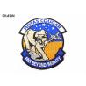 Buy cheap Blue And Yellow Customized Cloth Badges Embroidered Animal Iron On Logo For Garment from wholesalers