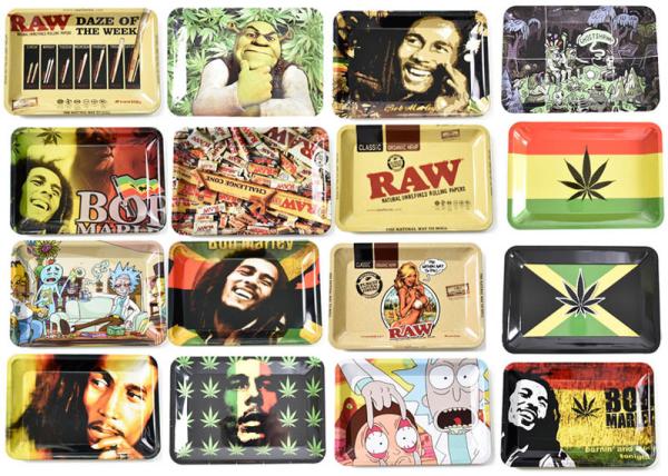 Buy cheap 180 * 125mm Portable Cigarette Tray Weed Cannabis Roller Operation Tray from wholesalers