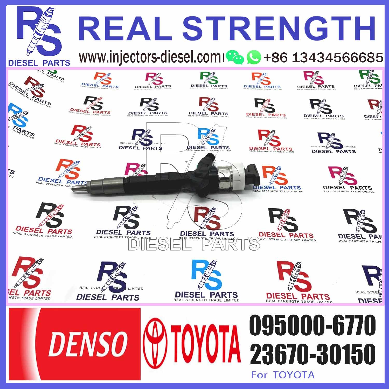 High Quality Diesel Common Rail Injector 23670-39185 095000-7040 095000-6770