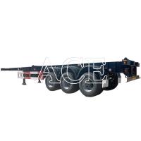 Buy cheap Truck Trailer 40ft Steel Shipping Container Semi Trailer 3 Axles Skeleton Frame product