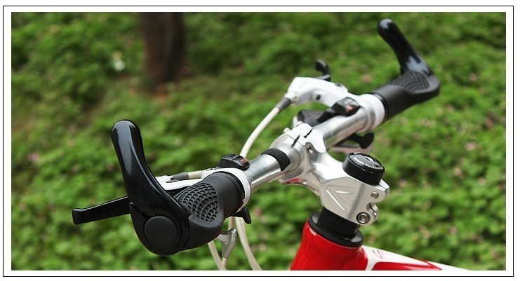 Mountain Bike Spare Parts Rubber Aluminum 225cm Bike Horn Grips