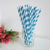 Buy cheap Tea Striped Paper Straws For Restaurants Food Grade Bubble Christmas Eco from wholesalers