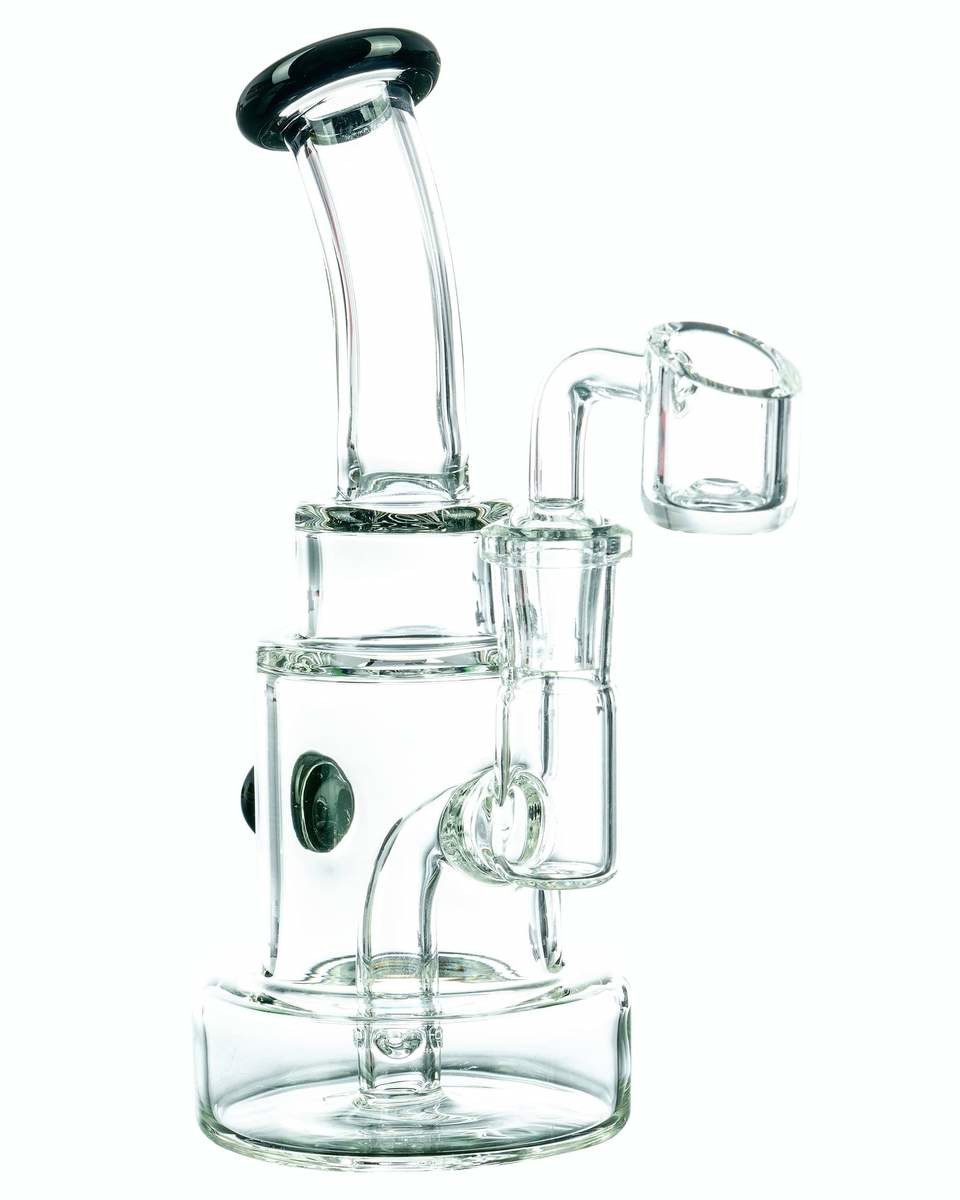 14mm Marble Accented Layer Cake Rig Borosilicate Glass 7inch