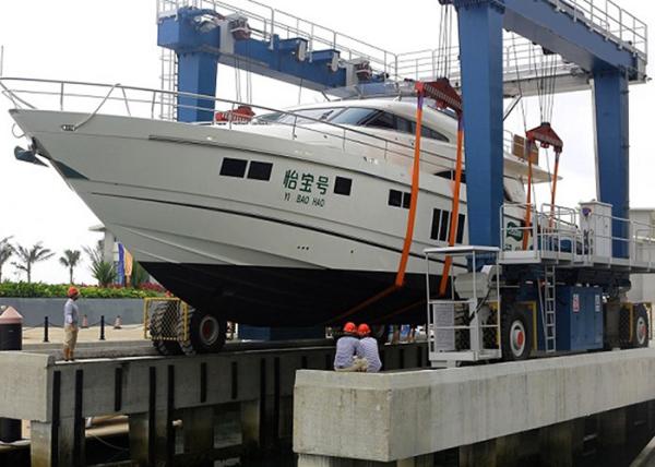 Buy cheap Mobile Harbour Portal Crane / Shipyard Gantry Crane 100 Ton For Boats Lifting from wholesalers