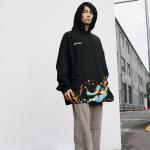 Polyester Cotton Fleece Ladies Oversized Hoodies 340gsm With Kangroo Pocket