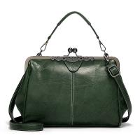 Buy cheap Luxury Shoulder Green Retro Dumpling PU Leather Handbag product