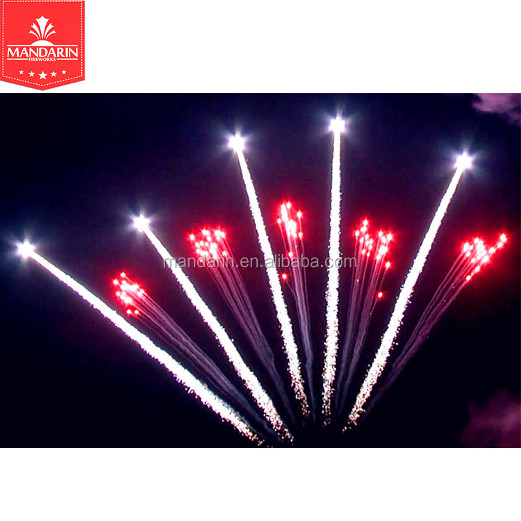 China Professional Fireworks Display 10 Shots Fan Shape Single Row