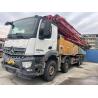 Buy cheap 2020 Sany concrete pump truck 56m installed Arocs Mercedes chassis price from wholesalers