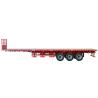 Buy cheap 2 Axles 50T Flatbed Truck Trailer 12.4m Flatbed Shipping Container from wholesalers
