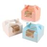 Buy cheap Sustainable Doughnut Cake Bakery Box Packaging Transparent Window Personalized from wholesalers