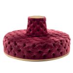Buy cheap Round Chesterfield Upholstered Sofa Set Living Room Tufted Button from wholesalers