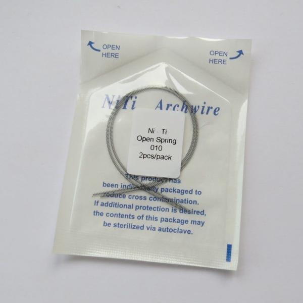 Buy cheap Dental Niti Open Coil Spring , 0.010" 180mm Niti Coil Spring Orthodontic from wholesalers