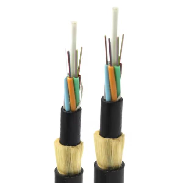 Buy cheap Aerial ADSS G652D G657A1 G657A2 144 Core Single Mode Outdoor Fiber Optic Cables With Aramid Yarn 100m 200m Span from wholesalers