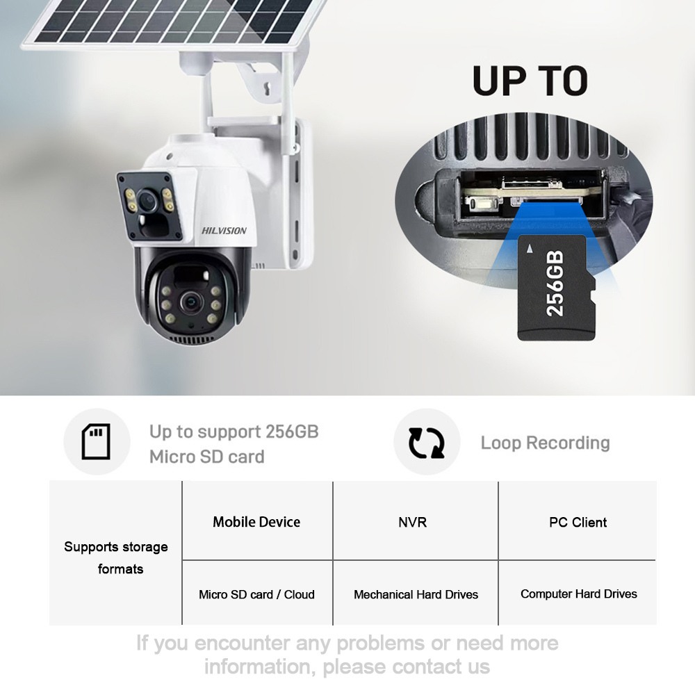Full HD Memory Card Night Vision Waterproof 4G Model Dome Solar Network Camera