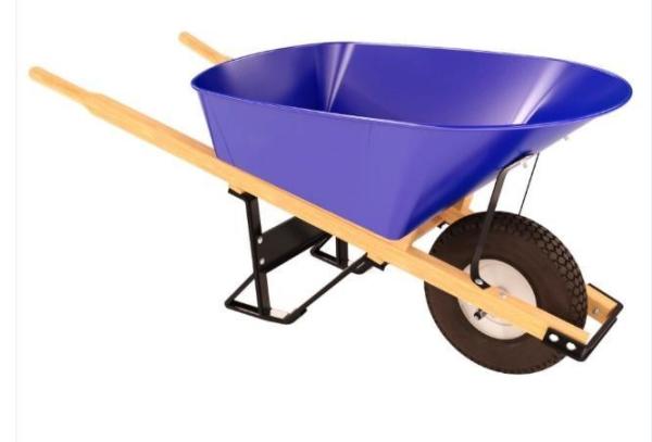 Buy cheap 540mm Garden Cart Tools 150kg 6 Cu Ft Wheelbarrow With Steel Frame from wholesalers