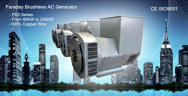 100KW Brushless AC Synchronous Alternator Factory in Wuxi