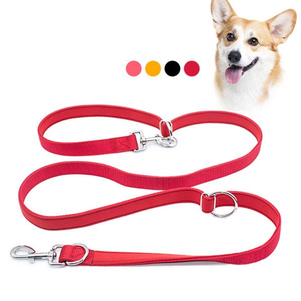 Buy cheap Pet Dog Leash Nylon Multifunctional Outdoor Running Double-Headed Rope Custom Colors from wholesalers