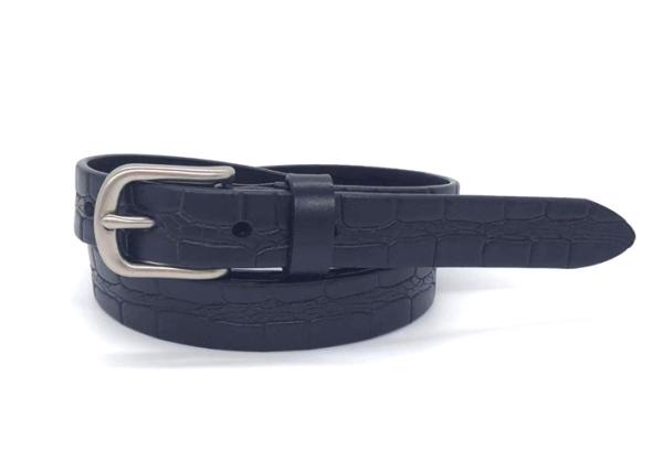 Buy cheap Women's Skinny Alligator Embossed Leather Casual Dress Belt With Antique Silver Buckle Style from wholesalers