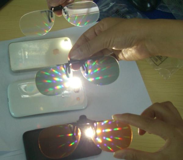 Buy cheap Rainbow Effect 3D Fireworks Glasses 0.06mm PVC Or PET Lenses from wholesalers