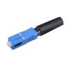 Buy cheap SC / UPC Fiber Optic Connectors Blue Color 10N Clad Strength 50N Tension from wholesalers