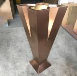 Outdoor large stainless steel mirror planters gold flower pots for hotel