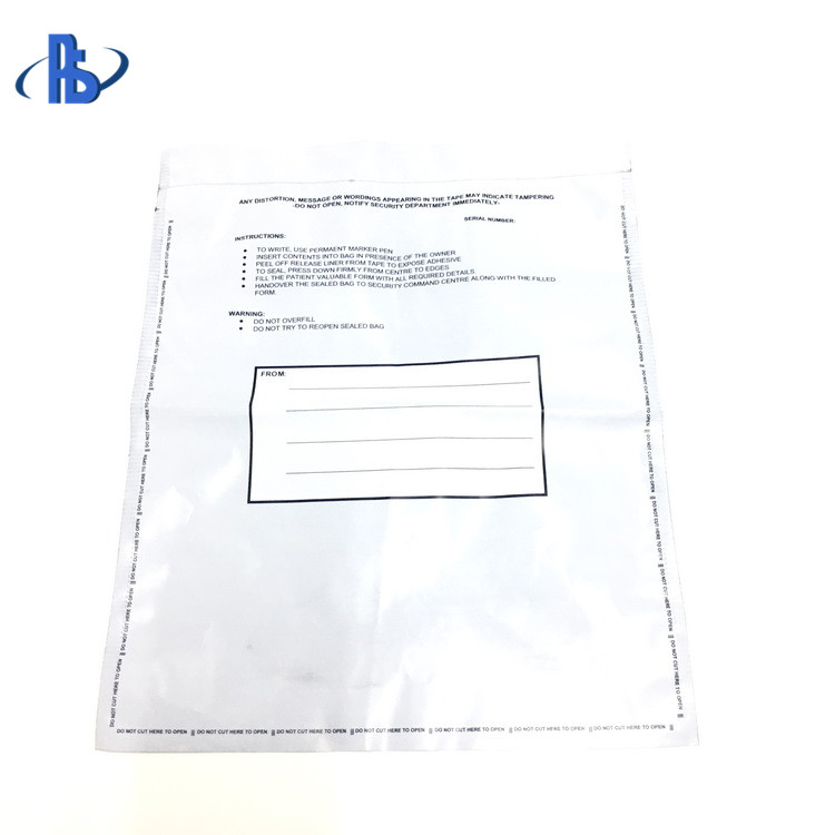 Small Tamper Evident Security Bags For Financial / Educational Institutions