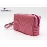 Buy cheap Light Weight Fabric Cosmetic Bag Small Women Handbag Deep Pink Color Oxford Lining from wholesalers