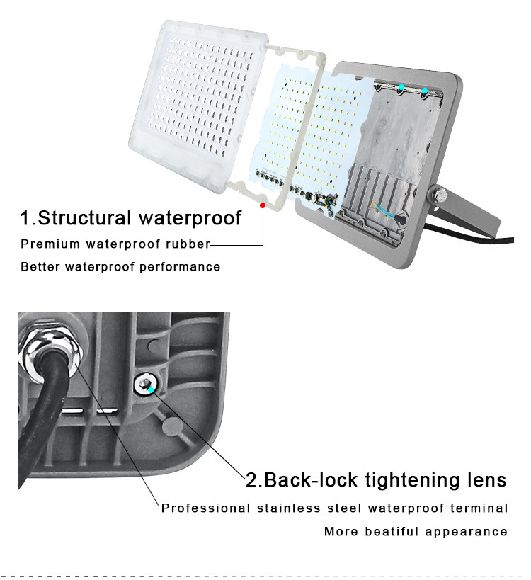Sport Architectural 50watt Outdoor LED Flood Lights Water Resistant