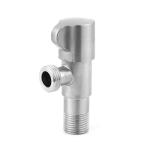 Brushed 201 SS Angle Valve 195g For Washroom Lavatory 10*5.5*3.5