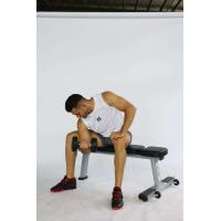 Buy cheap Flat Bench Steel Weight Training Equipment With Plate Foldable Barbell For Home product