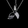Buy cheap Anniversary / Wedding Jewelry Silver Necklace White Gold Bowknot Shape from wholesalers