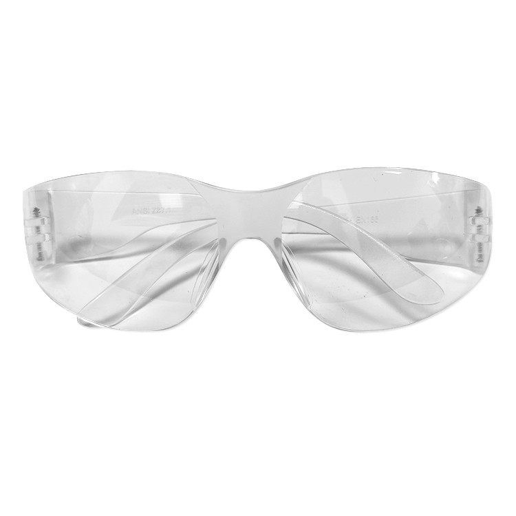 Transparent Plastic ESD Safety Glasses Impact Resistant Eye Protection