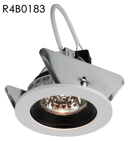 Buy cheap MR16 Aluminum White Round Trim Cut out 70MM Halogen Spot Downlights Build-in Gu5.3 Ceramic lamp Base from wholesalers