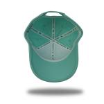 Rubber patch Logo 100% cotton Custom 6 Panel Baseball Hat Sports Running Cap For